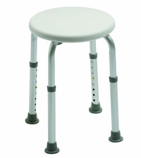 Adjustable Round Shower Stool Non-Slip Bathing Chair Seat for Elderly Disabled