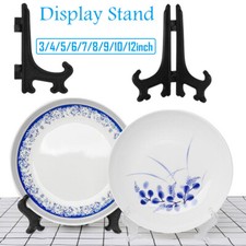 3-12inch Black Plastic Easels Plate Display Stand Picture Frame Stand Holder