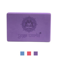 Yoga World EVA Yoga Block Set of 2 Foam Block High Density and Non-Slip Bricks 