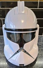 Star Wars Clone Storm Trooper Voice Changer Helmet Hasbro 2008 SPARES OR REPAIR.