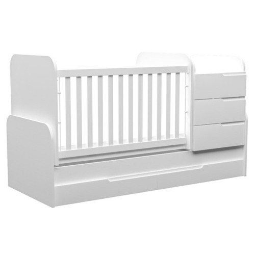 Luxury white baby - white, convertible