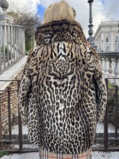 VINTAGE REAL FUR COAT LEOPARD