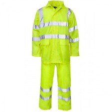 Graft Gear Hi Vis Waterproof Work Rain Suit – Jacket + Over Trousers - M - 5231
