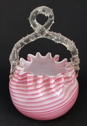 Nailsea pink white ribbon - pink, &