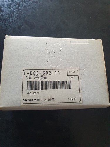 Sony mds je520 head over - over, light