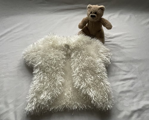 Hand knitted baby girls - , white