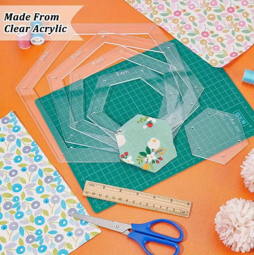 Quilting patchwork hexagon - patchwork,