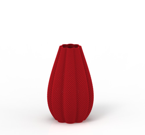 Sol flower vase 3d printed - 3d,