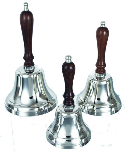 Solid brass hand bell - hand, dinner