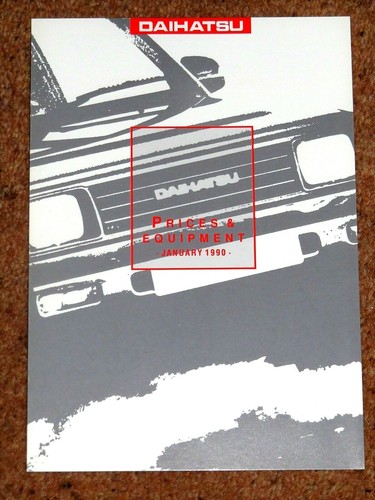 1989 daihatsu price list - price,