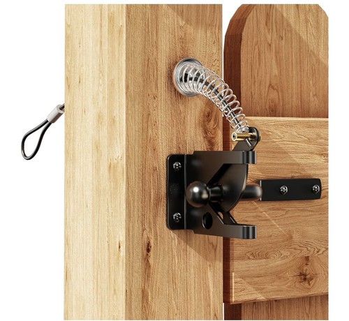 Self locking gate - locking, latch