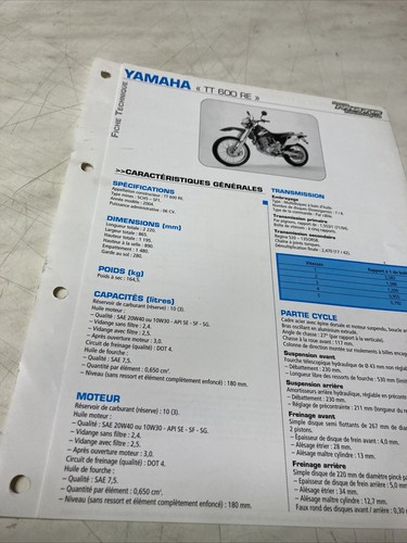 Yamaha tt600re 2004 - yamaha,