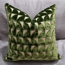 Designers Guild Marquise Fern  & Omega Velvet Cushion Cover 45x45 cm