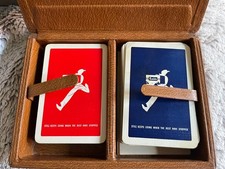 Vintage De La Rue Promotional Exide/Drydex Batteries Twin Playing Cards in Box