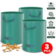 3 x Extra Large Garden Waste Bags Refuse Heavy Duty Sacks Grass Rubbish 272/300L