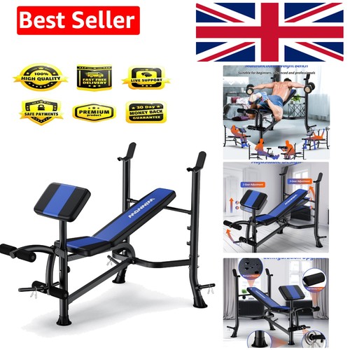 Adjustable weight bench with - adjustable,