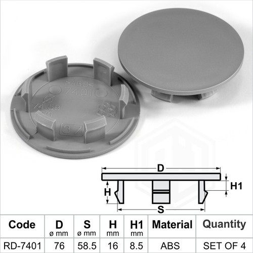 Wheel center caps - , centre