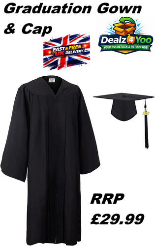 Unisex graduation black - graduation, gown