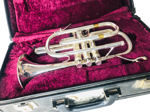 Instrument music cornet boxed - instrument,