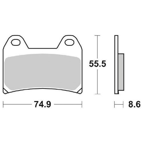 Pair brake pads 706hf - brake, 706