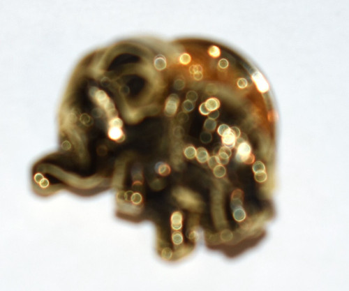 Vintage gold tone metal lucky - tone,
