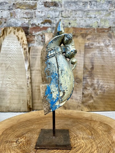 Vintage handmade carved horse - handmade,