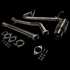 Mazda MX5 Mk2.5, 1.6/1.8 Catback JDM Exhaust System, 4" Tailpipe, '01->'05