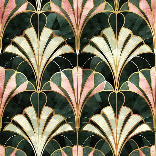 20x green pink pastel - pastel, art