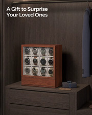 12 Slot Wooden Watch Box