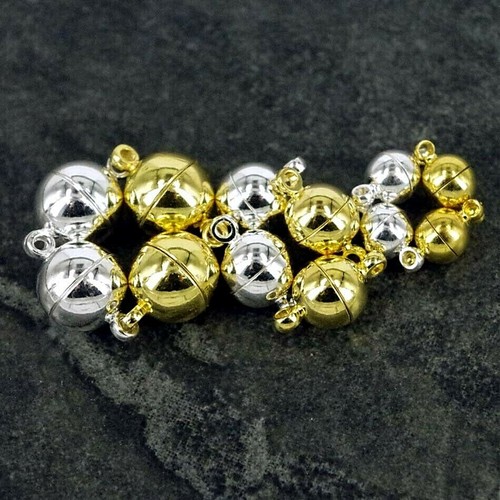 Magnetic round ball clasps - magnetic,