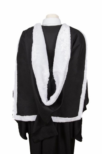Bachelors academic fur trimmed - bachelors, fur-trimmed
