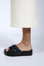 Zara Padded Flatform Sandals New 41/8