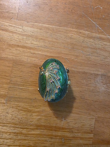 Vintage faberge tone green - vintage,