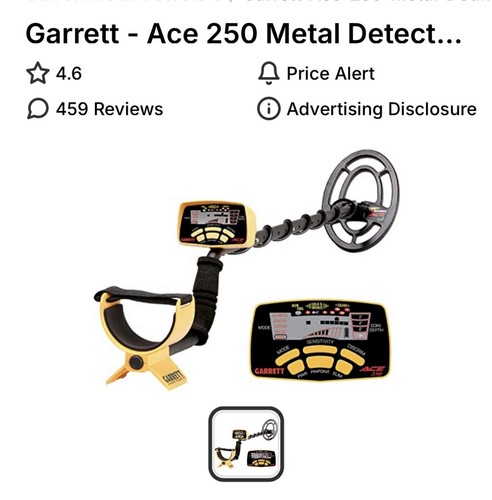 Garrett ace 250 metal - garrett,