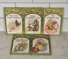 Ladybird Vintage First Editions Puddle Lane Stage 2 - Book No. 1,2,4,8 & 10