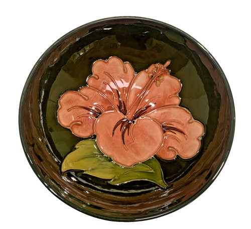 Walter moorcroft pink hibiscus - moorcroft,