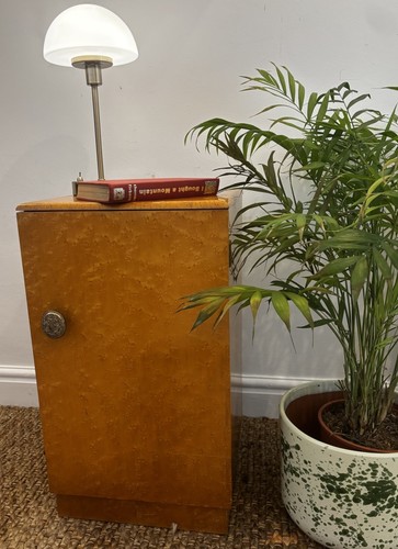 Vintage birdseye maple bedside - maple,