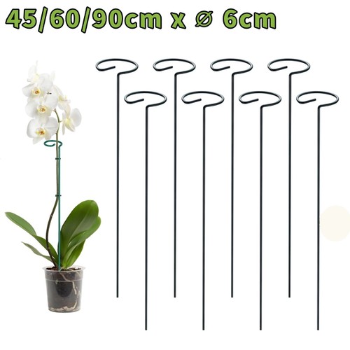 Green metal orchid rose single - metal,