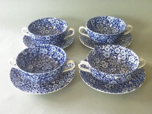 Burleigh blue calico - calico, 4