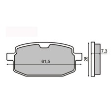Pair Brake Pads FANTIC MOTOR