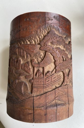 Chinese bamboo paint - , brush