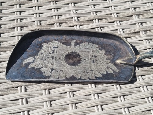 Vintage silver plated crumb - vintage,