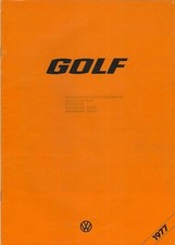 Volkswagen Golf Mk1 1976-1977 UK Market Brochure N, L 1100, GLS 1600 3-dr & 5-dr