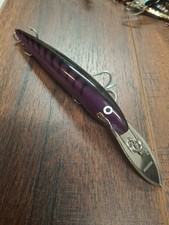 Vintage Rapala Magnum CD-18 PM Purple Mackerel Finland Fishing Lure