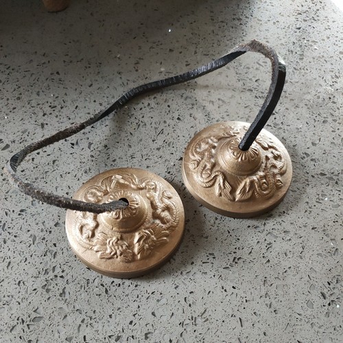Pair brass tingsha - pair,