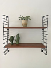 NEW SOLID WOOD SHELVES tomado Shelving Unit  mid century wall design mcm 60's  2