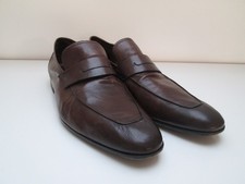 BERLUTI MEN'S BROWN KANGAROO SOFT LEATHER LORENZO BLAKE LOAFERS UK SIZE 10.5