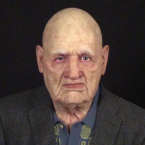 Latex old man mask - latex, disguise