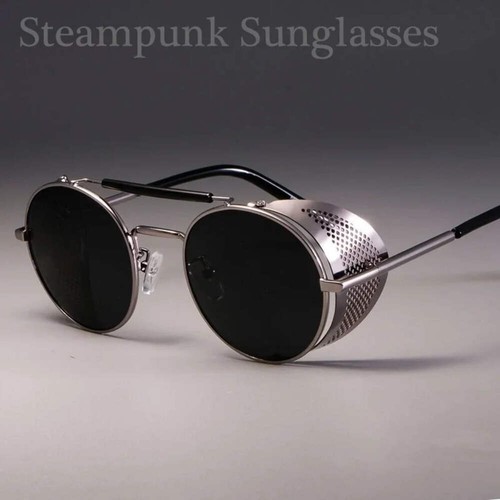 Retro round metal sunglasses - retro,