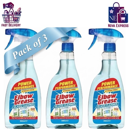 Elbow grease glass cleaner - grease,